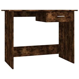 vidaXL Bureau Ch&ecirc;ne fum&eacute; 100x50x76 cm Bois d'ing&eacute;nierie
