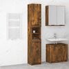 vidaXL Armoire de bain Ch&ecirc;ne fum&eacute; 32x34x188,5 cm Bois d'ing&eacute;nierie