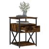 vidaXL Tables de chevet 2 pcs ch&ecirc;ne fum&eacute; 40x42x55 cm bois d'ing&eacute;nierie