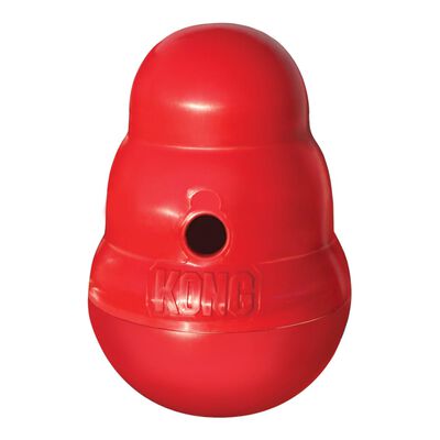 Kong Distributeur de collations jouets pour chiens Wobbler Rouge L