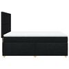 vidaXL Sommier &agrave; lattes de lit avec matelas Noir 140x190 cm Tissu