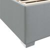 vidaXL Cadre de lit avec matelas Gris clair 90 x 190 cm tissu