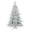 vidaXL Sapin de No&euml;l Artificiel &agrave; Branches Articul&eacute;es Blanc 240 cm