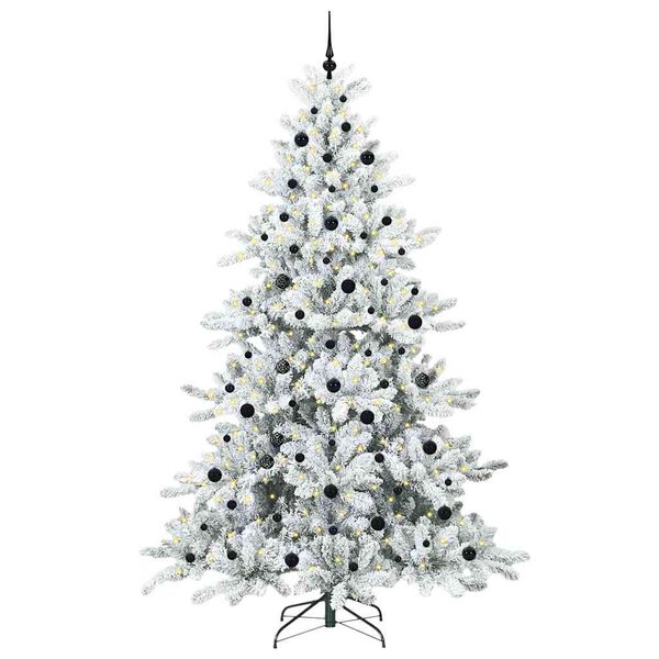 vidaXL Sapin de No&euml;l Artificiel &agrave; Branches Articul&eacute;es Blanc 240 cm