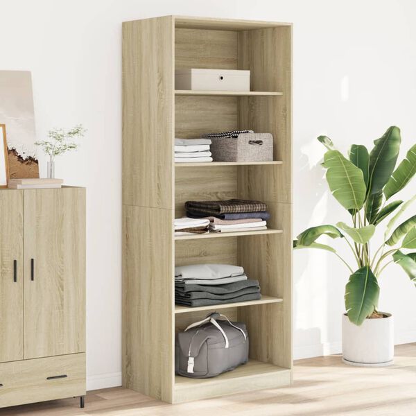 vidaXL Garde-robe chêne sonoma 80x50x200 cm bois d'ingénierie