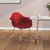 vidaXL Chaise de salle &agrave; manger Rouge bordeaux Tissu