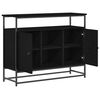 vidaXL Buffet Ch&ecirc;ne noir 100 x 35 x 80 cm Bois d'ing&eacute;nierie