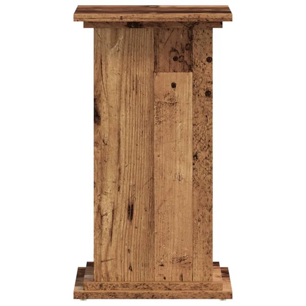 vidaXL Support pour plantes vieux bois 33x33x60 cm bois d'ing&eacute;nierie