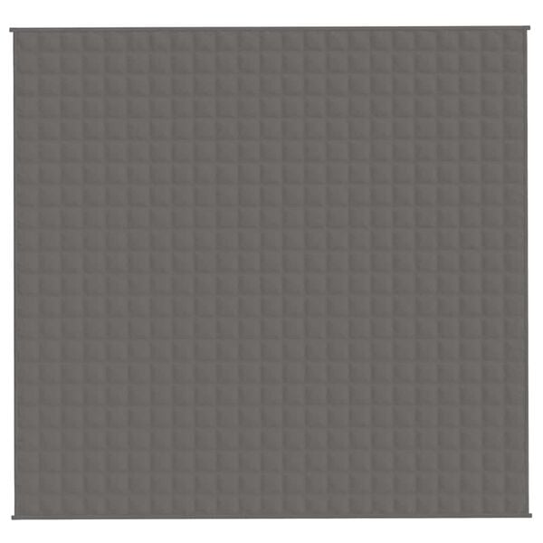 vidaXL Couverture lest&eacute;e Gris 220x240 cm 11 kg Tissu