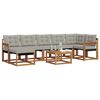 vidaXL Ensemble de canap&eacute;s d'ext&eacute;rieur 8 pcs Gris Naturel et Clair