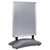 vidaXL Support d'affiche A1 &agrave; base d'eau Gris Alliage d'aluminium