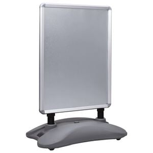 vidaXL Support d'affiche A1 &agrave; base d'eau Gris Alliage d'aluminium