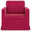 vidaXL Canap&eacute; Bordeaux 78 x 78 x 80 cm Velours