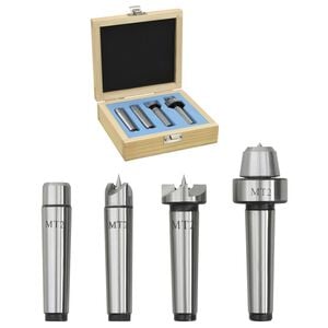 vidaXL Centres de tour &agrave; bois 4 pcs MT2 Acier