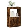 vidaXL Buffet haut ch&ecirc;ne fum&eacute; 63x33x100 cm bois d'ing&eacute;nierie