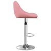 vidaXL Tabourets de bar lot de 2 rose velours