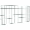 vidaXL Ensemble de cl&ocirc;ture de jardin 5 pc 100 x 50 cm Acier Vert