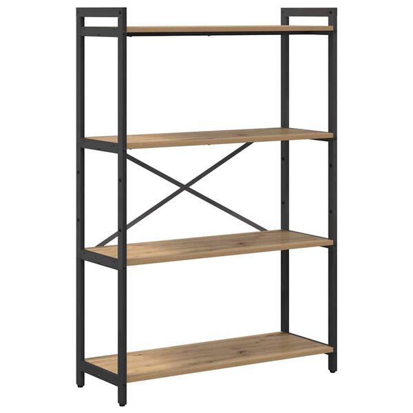 vidaXL &Eacute;tag&egrave;re Ch&ecirc;ne artisanal 80 x 30 x 120 cm Bois d'ing&eacute;nierie