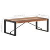 vidaXL Table basse 120x60x40 cm Bois massif