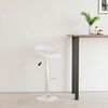 vidaXL Tabouret de bar Blanc Similicuir