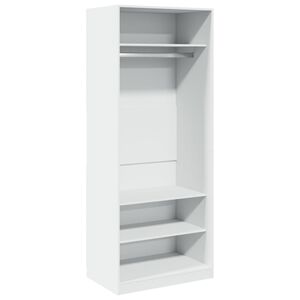 vidaXL Garde-robe blanc 80x50x200 cm bois d'ing&eacute;nierie