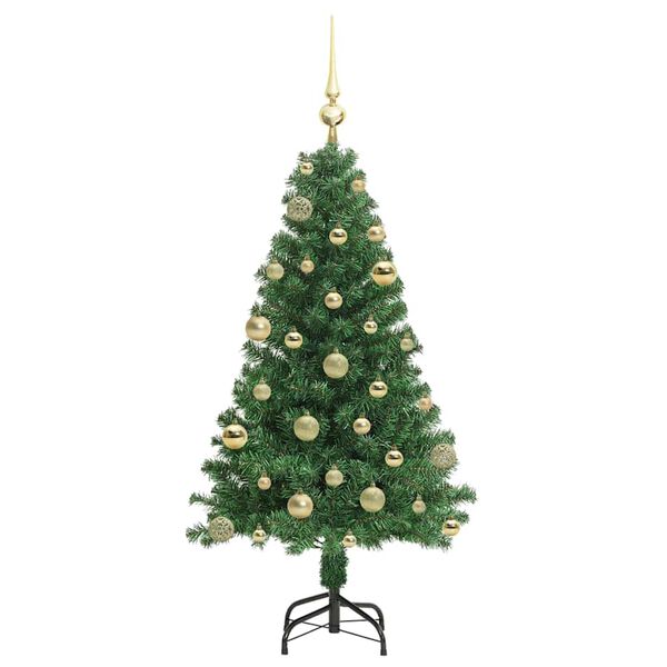 vidaXL Sapin de No&euml;l artificiel Vert 120 cm PVC, Acier et Plastique