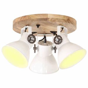 vidaXL Plafonnier industriel 25 W Blanc 42x27 cm E27