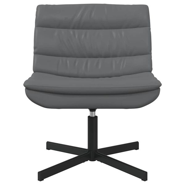 vidaXL Chaise pivotante Gris 63 x 75 x 76 cm PU