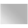 vidaXL Miroir de salle de bain LED Transparent 80 x 60 cm verre tremp&eacute;