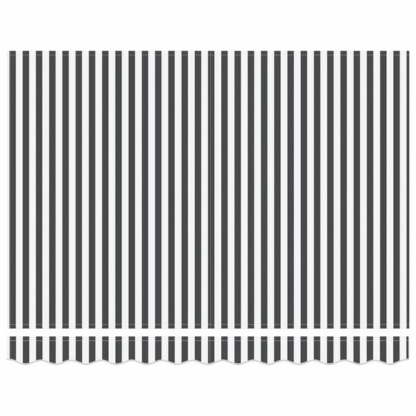 vidaXL Auvent Rétractable Anthracite et blanc 300 x 250 cm