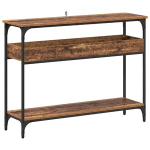 vidaXL Table console Bois ancien 100 x 29 x 75 cm Bois d'ing&eacute;nierie