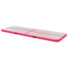 vidaXL Tapis gonflable de gymnastique avec pompe 700x100x10cm PVC Rose