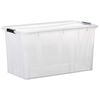 vidaXL Bo&icirc;tes de rangement avec couvercles 5 pcs Transparent 80 L