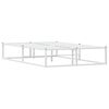 vidaXL Cadre de lit sans matelas blanc 120x200 cm m&eacute;tal