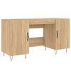 vidaXL Bureau ch&ecirc;ne sonoma 140x50x75 cm bois d'ing&eacute;nierie