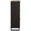 vidaXL Highboard Marron 40 x 33 x 110 cm bois de manguier massif