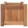 vidaXL Lit surélevé 100x30x25 cm Bois de teck solide
