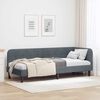 vidaXL Cadre de lit d'angle Gris foncé 80 x 200 cm Velours