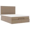 VidaXL Cadre de lit ottoman et matelas cappuccino 140x190cm similicuir