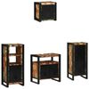 vidaXL Ensemble de mobilier de salle de bain 4 pcs Bois Recyclé Solide
