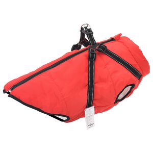 vidaXL Manteau pour chien Rouge L48 Fleece et Polyester