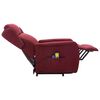 vidaXL Fauteuil de massage Rouge bordeaux Tissu