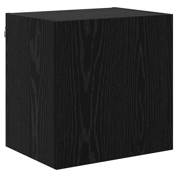 vidaXL Meuble TV mural Ch&ecirc;ne noir 40,5x30x40cm Bois d'ing&eacute;nierie