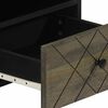vidaXL Table basse noir 80x54x40 cm bois massif de manguier