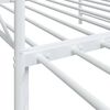 vidaXL Lit de jour avec lit gigogne sans matelas blanc 107x203cm acier