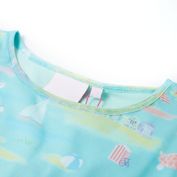 Robe pour enfants aqua clair 128