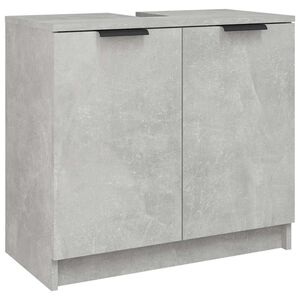 vidaXL Armoire de bain Gris b&eacute;ton 64,5x33,5x59 cm Bois d'ing&eacute;nierie