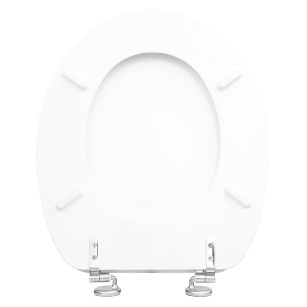 CORNAT Si&egrave;ge de toilette BERN MDF blanc