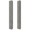 vidaXL T&ecirc;te de lit avec oreilles Gris clair 83x16x118/128 cm Velours