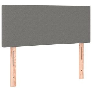 vidaXL T&ecirc;te de lit Gris fonc&eacute; 90x5x78/88 cm Tissu